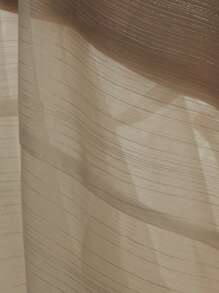 GENKIRA 法式浪漫银色雪纺荷叶边下摆蝴蝶结喇叭袖长袖衬衫 - 白色 - 查看 6