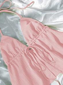 Sunnyshic 女式绿色抽绳背心，春夏