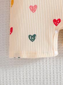 SHEIN Infant/Toddler Girls' Comfortable Printed Rompers For Summer Baby Girl Summer Romper Baby Girl Short Sleeve Romper Newborn Baby Girl Clothes