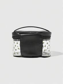 Astro Boy X ROMWE Bolsa de Maquiagem com Padrão de Desenho Animado e Estrela, Design de Cobertura Flip de Grande Capacidade e Portátil - Multicolorido - Visão 5
