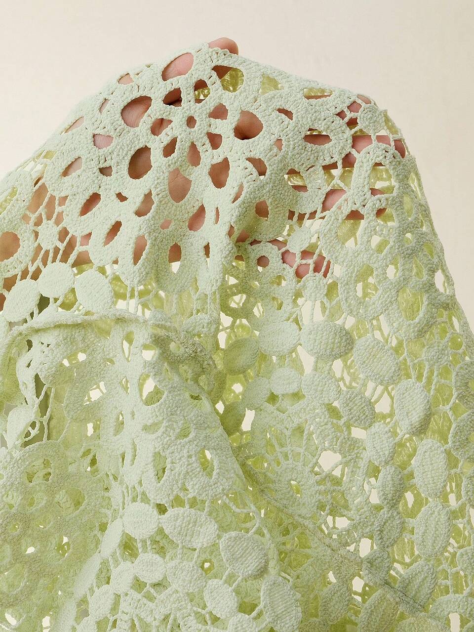 Women's Elegant Hollow-Out Floral Lace Blouse, Suitable For Vacation, Holiday, Beach, Festival, Spring/Summer, Graduation