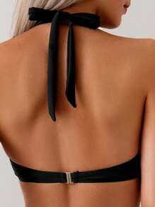 Swim Chiccia 3pcs/Set Women's Hot Vintage Elegant Romantic Beach Coffee Brown Sexy Swimwear Set, Including Bikini Top, Bikini Bottom And Skirt For Summer Beach Vacation