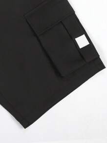 Manfinity Homme 男士新款多口袋工装短裤，休闲时尚百慕大短裤街头潮流