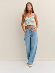 Nöista Conjunto de dos piezas de verano para mujer, conjunto casual de top con tirantes y falda midi, atuendo para el 4 de julio