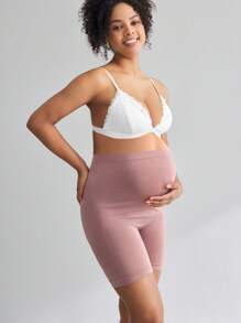 BloomMama Maternity Solid High-Waisted Comfortable Underwear - Dusty Pink - View 4