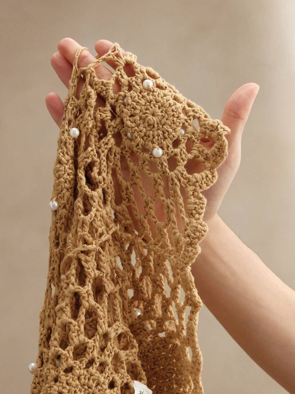 Hollow Out Knit Long Sleeve Shirt, Sexy Beach Cover-Up For Summer, Festival, Vacation, Elegant, Casual, Beachwear