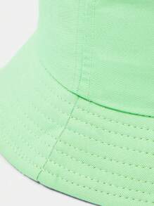 Rick and Morty X SHEIN 卡通和口号图案防晒沙滩渔夫帽