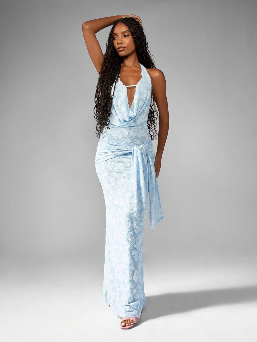 cowl neck ruched backless maxi dress MISSGUIDED Dress｜MISSGUIDED Fishtail skirt XXS HOUSE OF CB Women's US Size:US 8