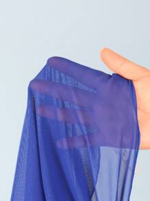 SHEIN Girls Big Kids (8-14 Years) Blue White Floral Print One-Piece Swimsuit Sets With Wrap Skirt Cutout Bathing Suit Quick Dry Swimwear For Beach Pool