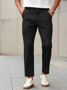 Manfinity Mode Plus Size Men's Solid Color Pockets Work Commute Suit Pants Pants For Men Men Suit Pants Men S Formal Pants Men Clothing Men Pants Men S Dress Pants Black Pants For Men It Is Great For Couples And Makes An Excellent Gift Idea For Boyfriends Or Husbands.