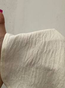 Sunnyshic Shorts donna con vita annodata, orlo arricciato e gamba ampia, tinta unita