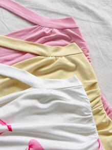 Soleia 全新优雅度假休闲针织纹理印花细肩带露背夏季吊带背心上衣 - 彩色 - 查看 6