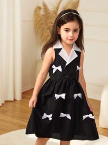 Young Girl's Elegant Butterfly Decor Dress, Summer Cute Dress For Girls Classy Girl Dresses For Girls Casual Dresses For Girls Cute Dresses For Girls Bow Dresses For Girls