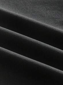 AXEPEAK Camiseta de manga corta de cuello redondo con estampado de bloques de color en ajuste holgado, estilo urbano, disponible en múltiples tallas para hombre - Blanco y Negro - Ver 5