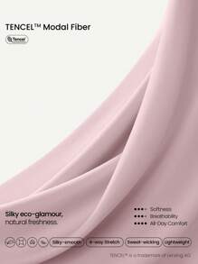 GLOWMODE TENCEL™ Modal Drift Off Lightweight Silky Smooth Asymmetrical Off Shoulder Long Sleeve Active Top Low-Impact Yoga Pilates Gym Studio Daily Casual Wear