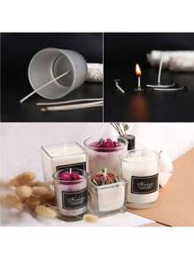 1 rollo de mecha de vela blanca, Hazlo tú mismo para hacer velas, Decoración del hogar, Dormitorio, Boda, Regalos de fiesta, Festival, Decoración del hogar - Blanco - Ver 6