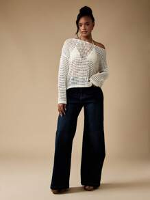 MISSGUIDED Wide Leg Star Pocket Jeans Retro 70s Style Denim Bottoms High Waisted Festival Western Flare Pants Fall Winter Fashion