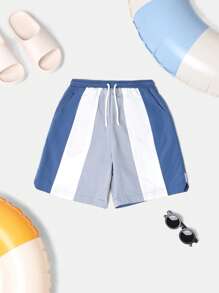SUMWON Athletic Swim Shorts Board Summer Pool Beach Active Sporty Knee Length Kids Trunks For Casual And Vacation - Multicolor - View 1