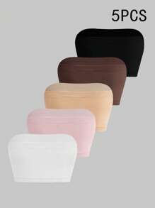 BloomMama 5 件装 3D 无缝无钢圈文胸，孕妇内衣 - 彩色 - 查看 3