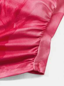 SHEIN Girlism Áo ba lỗ hở cổ họa tiết hoa đơn giản thoải mái cho bé gái tuổi mới lớn - Hồng - Xem 4