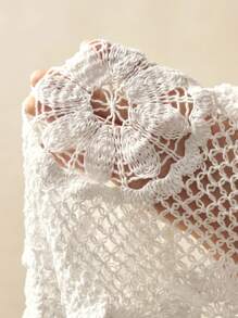 Bohemela Top tricoté au crochet pour femme, à la mode pour l'été