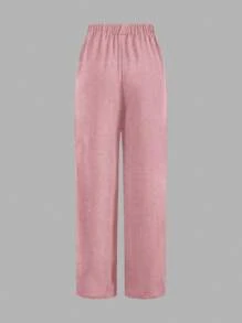 SHEIN LUNE 3 件套女士单色格子衬衫、修身西装外套和阔腿裤秋季套装，2024 年新款