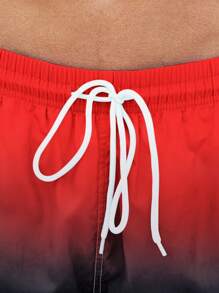 Surfspeed Men's Ombre Drawstring Beach Shorts