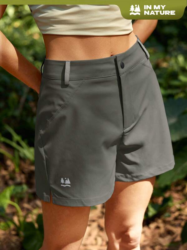 In My Nature Pantaloncini casual da donna in tinta unita per uso esterno, estivi