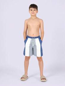 SUMWON Athletic Swim Shorts Board Summer Pool Beach Active Sporty Knee Length Kids Trunks For Casual And Vacation - Multicolor - View 4