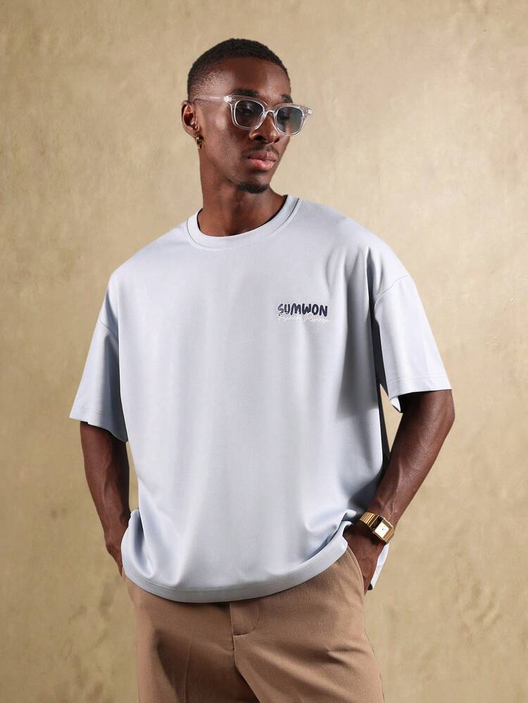 Boxy Print Short Sleeve Relaxed Fit Casual T-Shirt