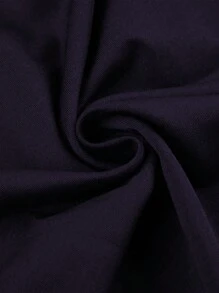 INAWLY Bộ đồ liền thân không tay màu trơn đơn giản dành cho nữ, mùa hè - Màu tím - Xem 4