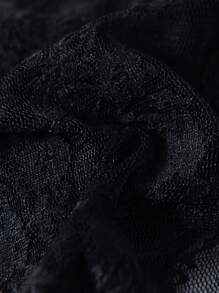 SHEIN DrisQ 男士性感蕾丝丁字裤，黑色露背丁字裤 - 黑色 - 查看 7