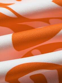 SOLERSUN Top con cuello en V y chaleco en la cintura con estampado total de verano y pantalones cortos para mujer, versátil para vacaciones, ir al trabajo y uso diario (Estampado floral aleatorio)