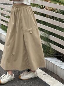 Dazy Kids 青少年女孩休闲纯色长裙、女孩夏季服装、返校服装