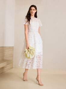 MOTF PREMIUM Bolso de mano con detalle de strass y fruncidos