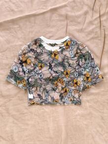 Soleia Blusa de mujer con bordado floral, perfecta para el verano