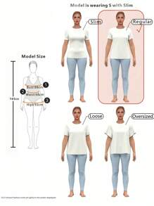 INAWLY American Casual Street Style Flag Star Element Plus Size Women's T-Shirt