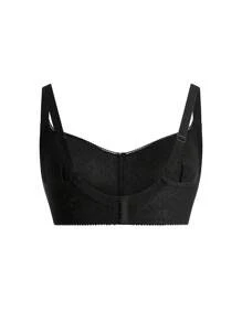 SHEIN 1 buc sutien fără mâneci pentru femei, mărime plus, cu decor de fundă - Negru - Vizualizare 2