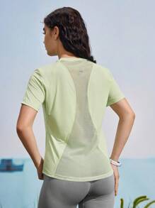 In My Nature Women's Round Neck Short Sleeve Casual Loose Outdoor T-Shirt - Yellow - View 8