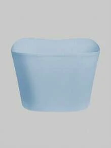 SHEIN Unity Summer Casual Solid Color Cropped Tube Top, Versatile - Multicolor - View 5