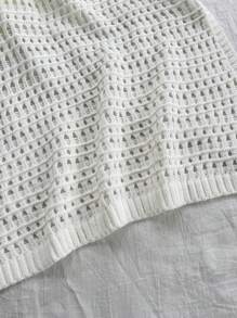 SHEIN PETITE 性感镂空女士海滩度假休闲连衣裙