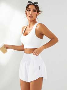 Powerista 女士高腰开衩运动短裤 骑行短裤