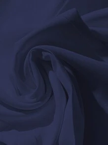 Franclia 女士优雅高端法式白色阔腿裤，春夏女士连衣裙裤 - 藏蓝色 - 查看 3