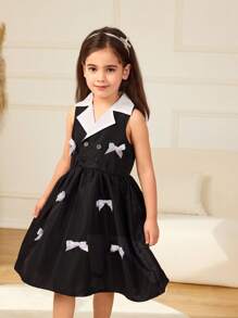 Young Girl's Elegant Butterfly Decor Dress, Summer Cute Dress For Girls Classy Girl Dresses For Girls Casual Dresses For Girls Cute Dresses For Girls Bow Dresses For Girls