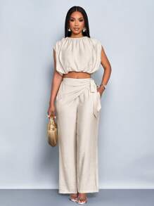 SOLERSUN Women Two Pieces Outfits For Daily Wear - Apricot - View 7