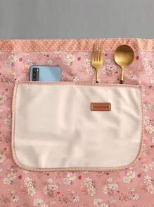 SHEIN 1pc Country-Style Breathable Canvas Half-Length Apron Fresh And Cute Wear-Resistant Oil-Resistant Suitable For Cooking Kitchen Use And Home Use - Half-Length Cooking Apron - Multicolor - View 6