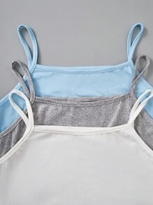 女童青少年休闲多色针织吊带背心 - 彩色 - 查看 3