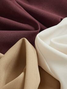 Anewsta 三条时尚、优雅、现代简约口袋阔腿西装裤，米色、卡其色、棕色组合套装，度假/新年适用 - 彩色 - 查看 6