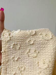 Sunnyshic 2pcs/Set Yellow Jacquard Leopard Halter Backless Crop Top And Low Waist Drawstring Loose Shorts, Beach Resort Vacation Wear