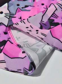 Manfinity Homme Men's Casual Cat Print Button-Down Short Sleeve Shirt Cat Shirts For Men Cat Shirt Men Men S Cat Shirt Cat Shirt Cat Shirts